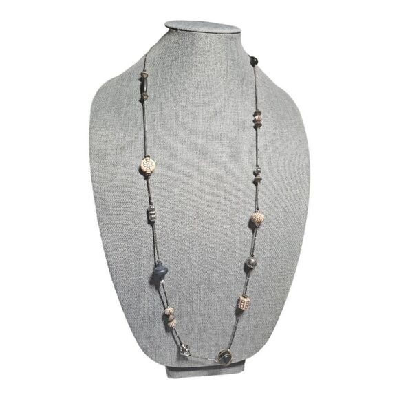 Vintage Jewelry - Vintage Boho Bead Symphony Neckace
